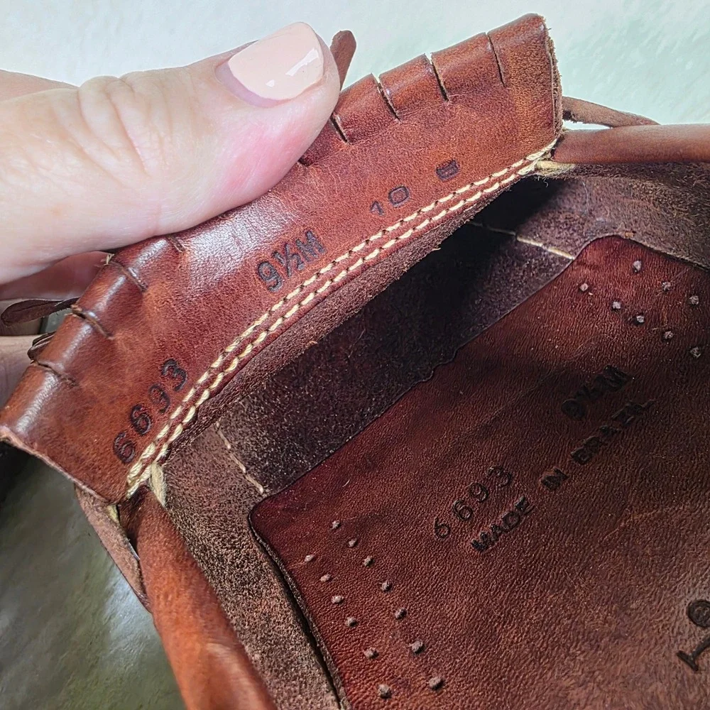 VTG Cole Haan Kiltie Tassel Loafers Brown Leather Handsewn Mens 9.5 M NO WEAR